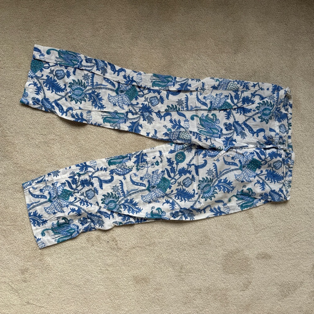 Roller Rabbit Amanda Blue Patterned Pajama Set - Picture 4 of 5